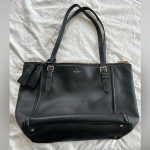 Kate Spade Zippered Leather Tote Bag